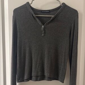 Brandy Melville Dark Gray Crop Top